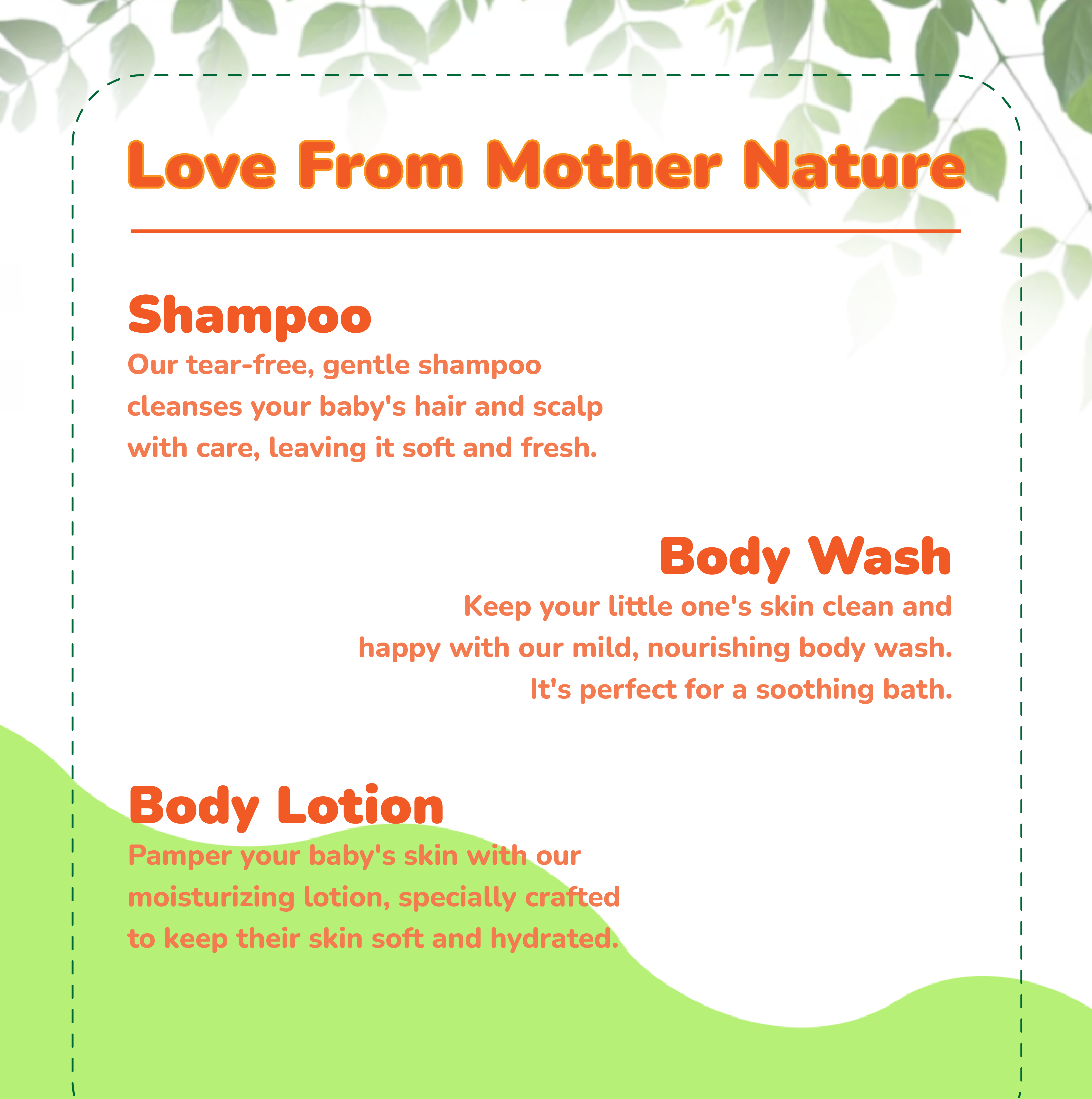 Body Lotion + Body Wash +Shampoo