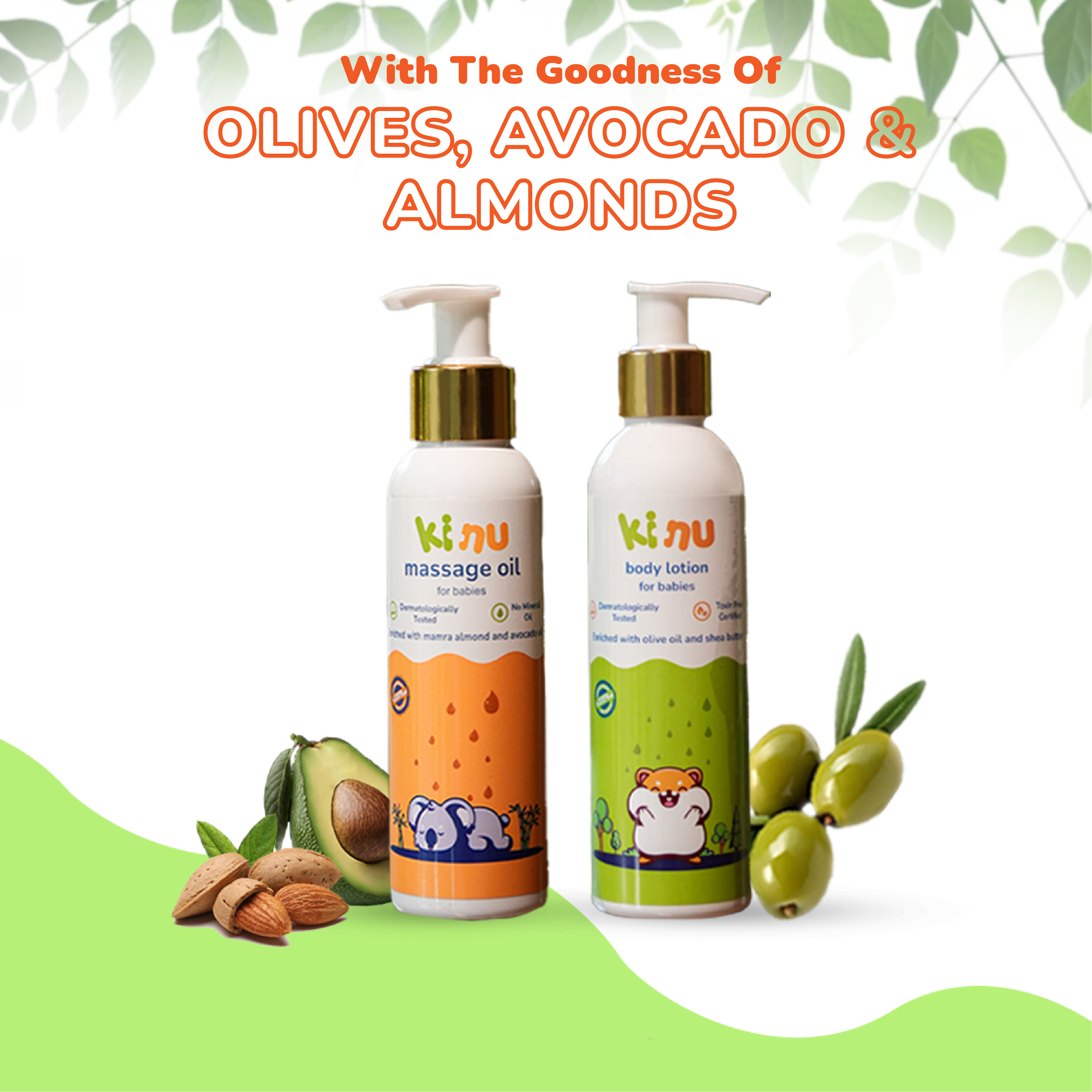 Body Wash +Body Lotion + Hair Oil +Shampoo+ Massage Oil